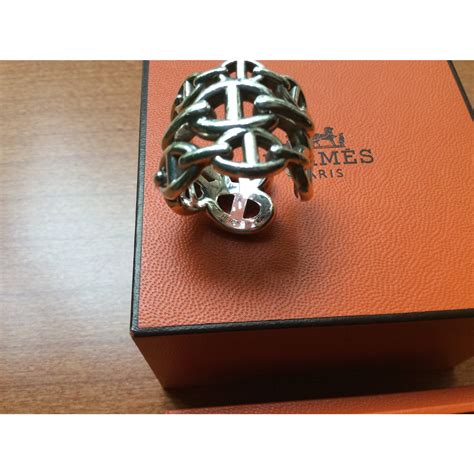 bague hermes argent chaine d'ancre|hermes bagues en argent.